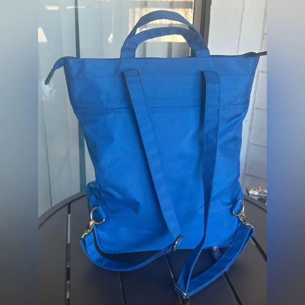 Samantha Brown  Blue Laptop Bag with Crocodile Pattern/ Travel